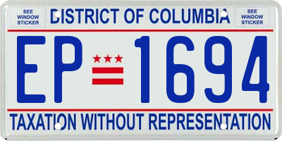 DC license plate EP1694