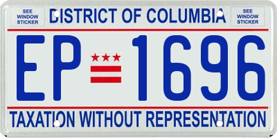 DC license plate EP1696
