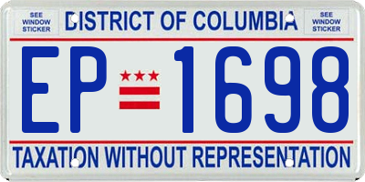 DC license plate EP1698