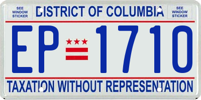 DC license plate EP1710