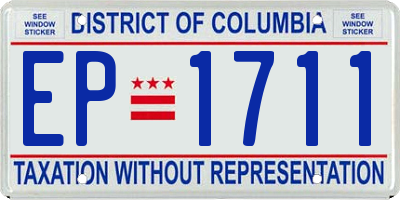 DC license plate EP1711