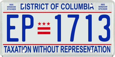DC license plate EP1713