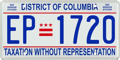 DC license plate EP1720