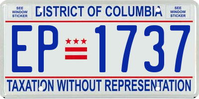 DC license plate EP1737