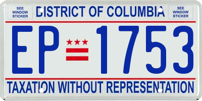 DC license plate EP1753