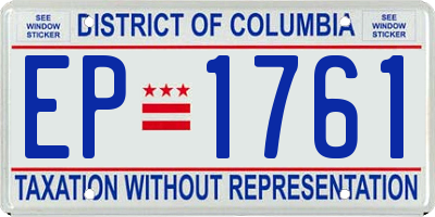 DC license plate EP1761