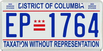 DC license plate EP1764