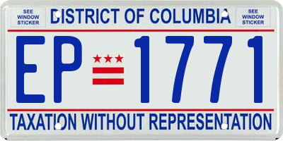 DC license plate EP1771