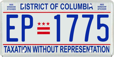 DC license plate EP1775