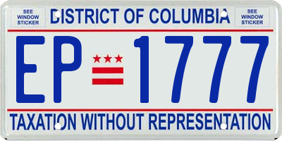 DC license plate EP1777