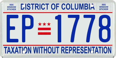 DC license plate EP1778