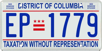 DC license plate EP1779