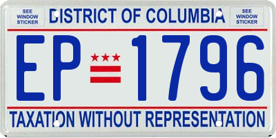 DC license plate EP1796