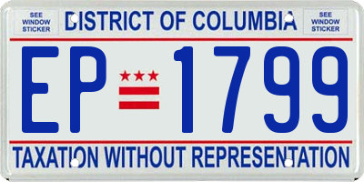 DC license plate EP1799