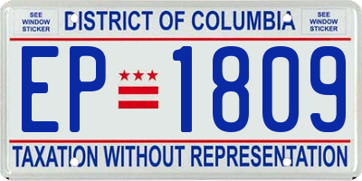 DC license plate EP1809