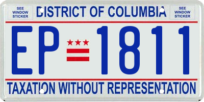 DC license plate EP1811