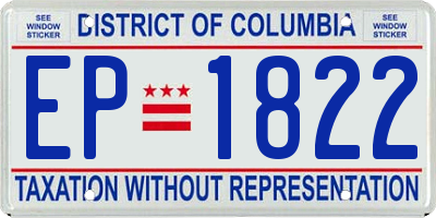 DC license plate EP1822