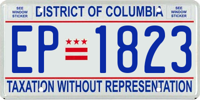 DC license plate EP1823