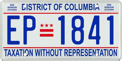 DC license plate EP1841