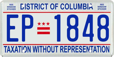 DC license plate EP1848