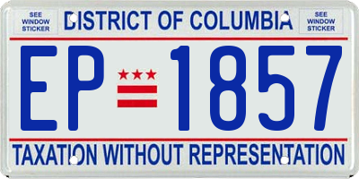 DC license plate EP1857