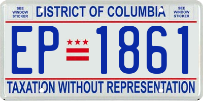 DC license plate EP1861