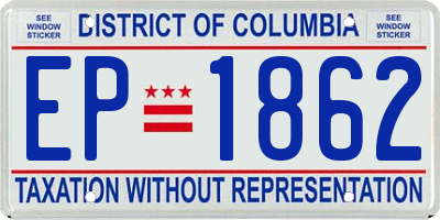DC license plate EP1862