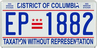 DC license plate EP1882