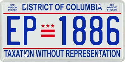 DC license plate EP1886