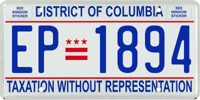 DC license plate EP1894