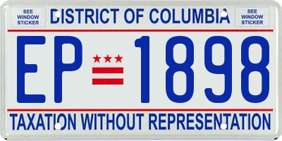 DC license plate EP1898