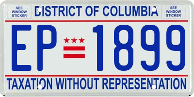 DC license plate EP1899