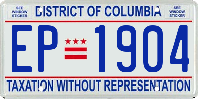 DC license plate EP1904