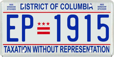 DC license plate EP1915
