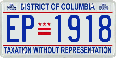 DC license plate EP1918