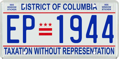 DC license plate EP1944