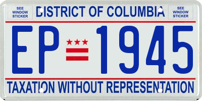 DC license plate EP1945