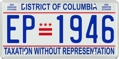 DC license plate EP1946