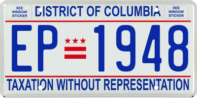 DC license plate EP1948