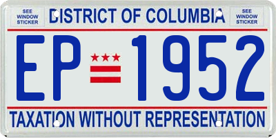 DC license plate EP1952