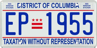 DC license plate EP1955