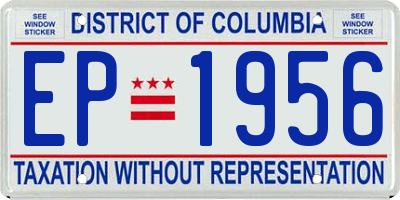 DC license plate EP1956