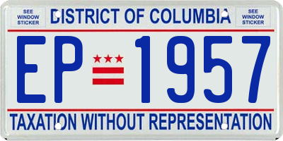 DC license plate EP1957