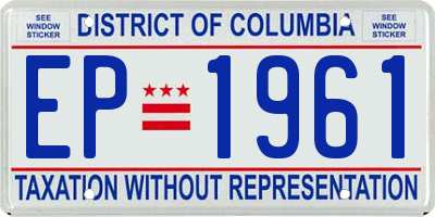 DC license plate EP1961