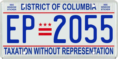 DC license plate EP2055