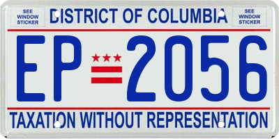 DC license plate EP2056