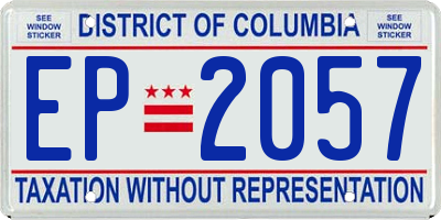 DC license plate EP2057