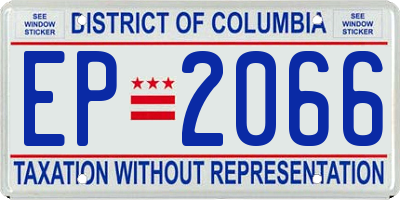DC license plate EP2066