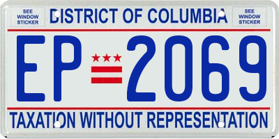 DC license plate EP2069