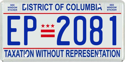 DC license plate EP2081
